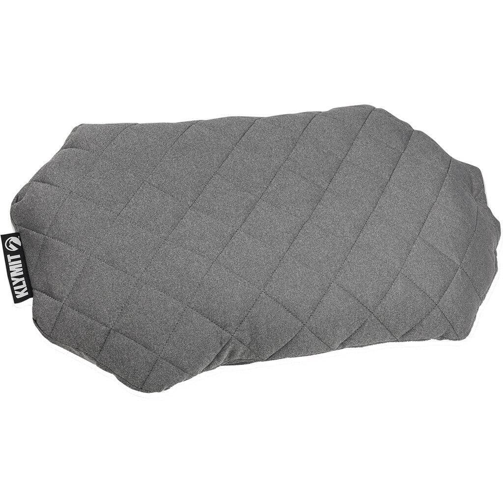 KLYMIT 12LPGY01D Luxe Travel Pillow, Lightweight Inflatable Hybrid Airplane, Backpacking, Hammock, and Camping Pillow, Grey - High quality product image showing KLYMIT 12LPGY01D Luxe Travel Pillow, Lightweight Inflatable Hybrid Airplane, Backpacking, Hammock, and Camping Pillow, Grey details and features