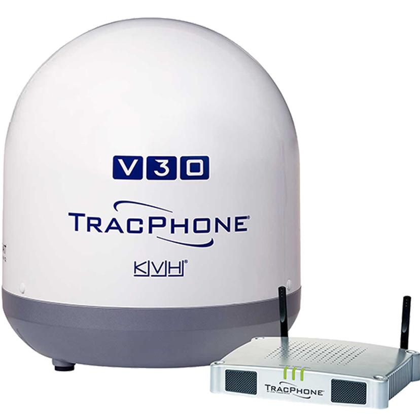 KVH 01-0432-01 ULTRA COMPACT TRACPHONE V30 W/ DC-BDU