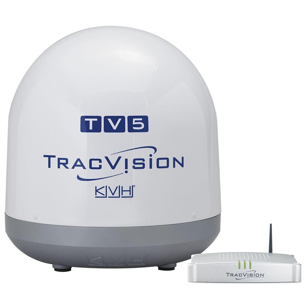 KVH 01-0364-07 TracVision TV5 w/IP-TV Hub Boating Antennas - High quality product image showing KVH 01-0364-07 TracVision TV5 w/IP-TV Hub Boating Antennas details and features
