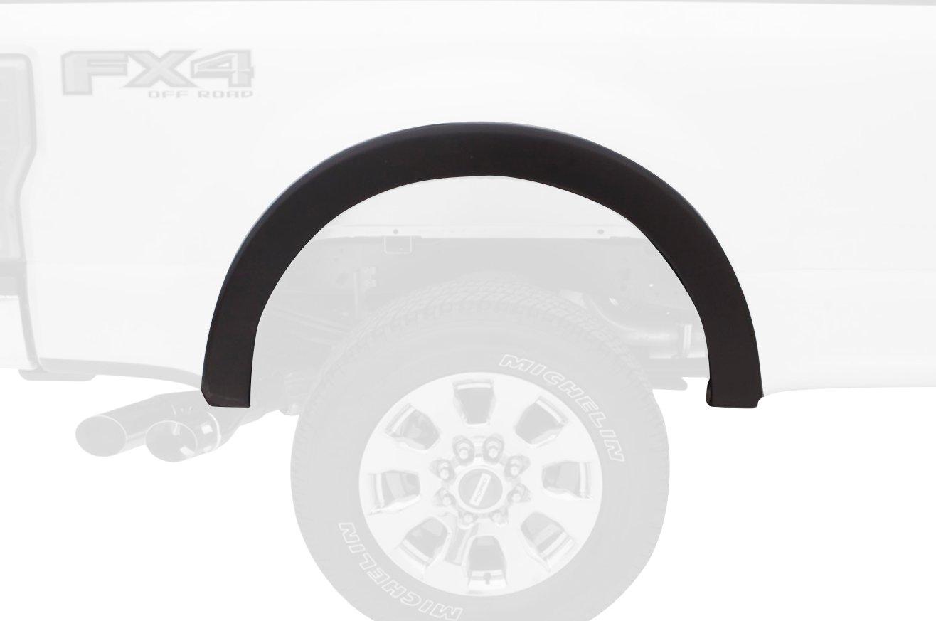 BUSHWACKER 21917-02 OE Style Factory Front & Rear Fender Flares | 4-Piece Set, Black, Smooth Finish Fits 2009-2014 Ford F-150 (Excludes Raptor) - High quality product image showing BUSHWACKER 21917-02 OE Style Factory Front & Rear Fender Flares | 4-Piece Set, Black, Smooth Finish Fits 2009-2014 Ford F-150 (Excludes Raptor) details and features