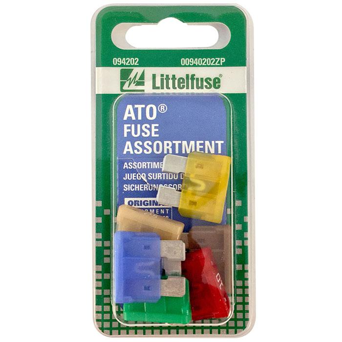 LITTELFUSE 094202 ATO FUSE ASST, ATO; With One 5 Amp/ One 10 Amp/ One 15 Amp/ One 20 Amp/ One 25 Amp/ One 30 Amp