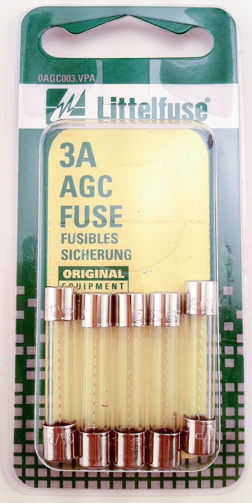 LITTELFUSE AGC3BP AGC Glass Fuses
