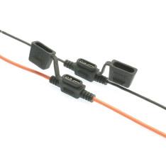 LITTELFUSE FHAC1BP ATO FUSEHOLDER W/ COVER, ATO Blade Fuse; Two 3-1/2 Inch 16 Gauge Wires; 20 Amp Maximum; With Cover