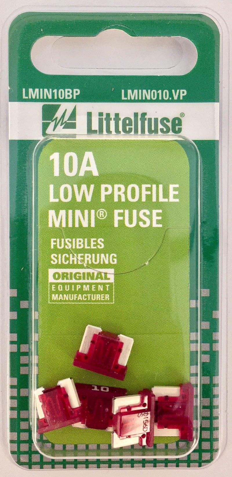 LITTELFUSE LMIN10 Low Pro MINI 10 Amp Fuse Blade