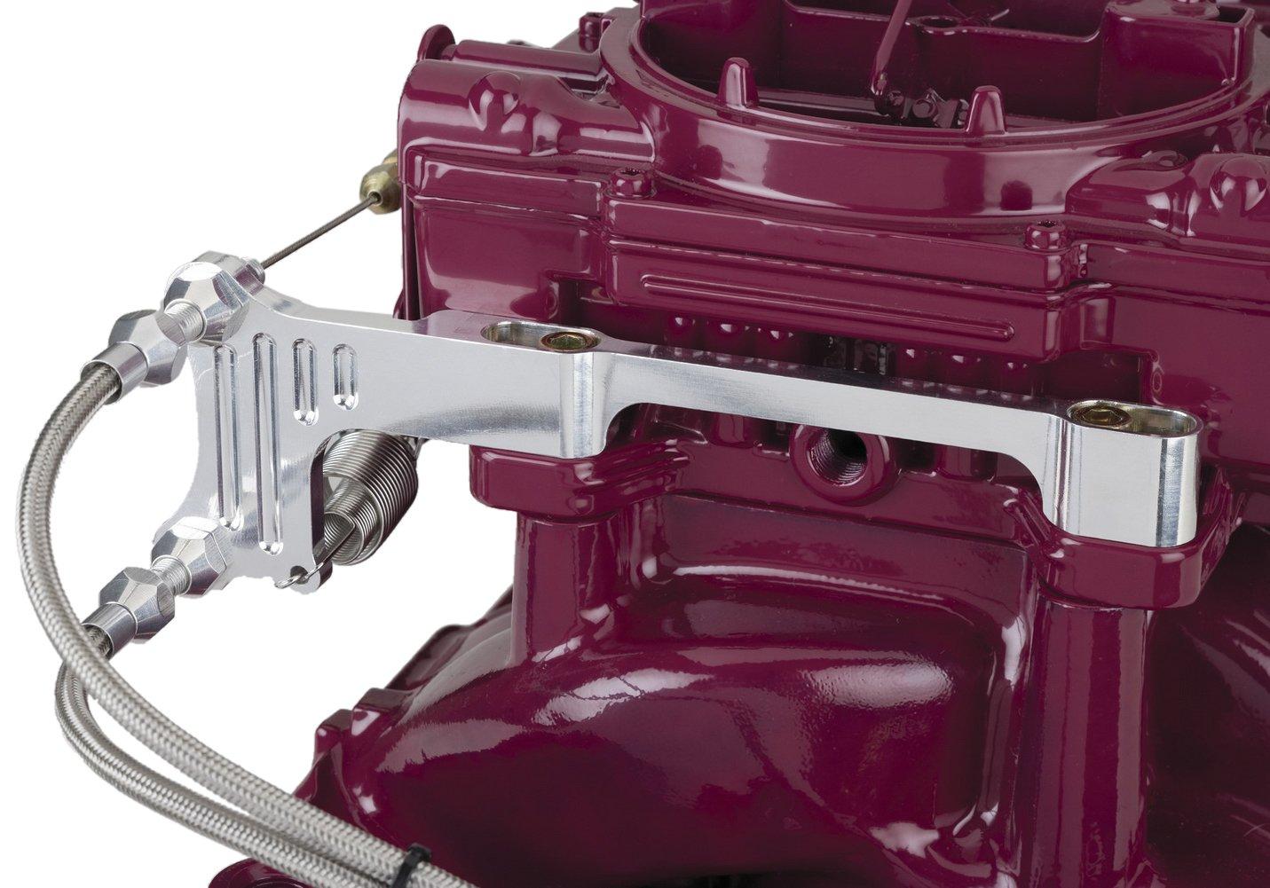 LOKAR TCB-40DQ Billet Aluminum Carburetor Bracket/Spring for Edelbrock Carburetor - High quality product image showing LOKAR TCB-40DQ Billet Aluminum Carburetor Bracket/Spring for Edelbrock Carburetor details and features