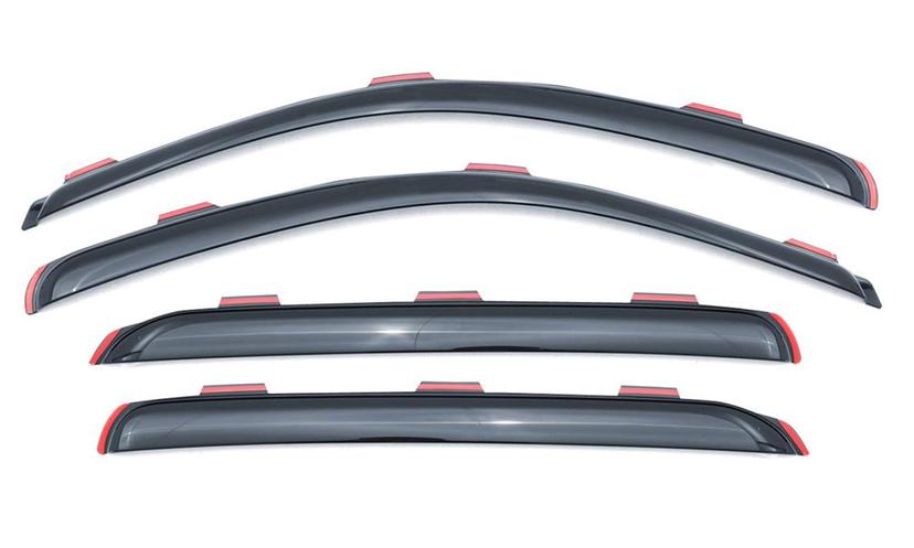 LUND 184727 Ventvisor Elite Side Window Defectors, 4-Piece Set for 2017-2018 Ford F-250, F-350, F-450 SuperCab
