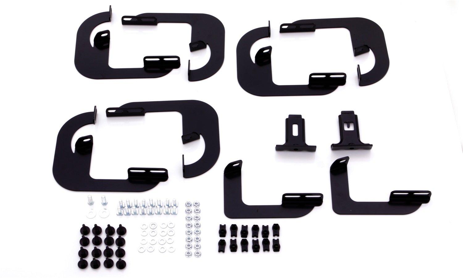 LUND 318093 Tube Step Running Board Brackets for 2010-2018 Toyota 4Runner w/Body Cladding, Black - High quality product image showing LUND 318093 Tube Step Running Board Brackets for 2010-2018 Toyota 4Runner w/Body Cladding, Black details and features