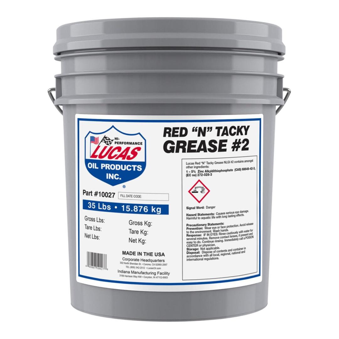 LUCAS OIL 10027 Pk1 Red NFT Tacky Grease 35 Lb - The Twister Group Tools product