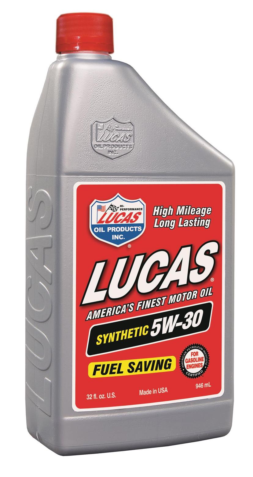 LUCAS OIL 10049 SAE 5W-30 Synthetic Motor Oil -, 1 Quart (32 Ounces) (Case of 6)