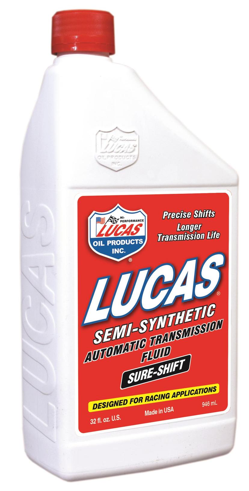 LUCAS OIL 10052 Sure-Shift Semi-Synthetic Automatic Transmission Fluid - 1 Quart