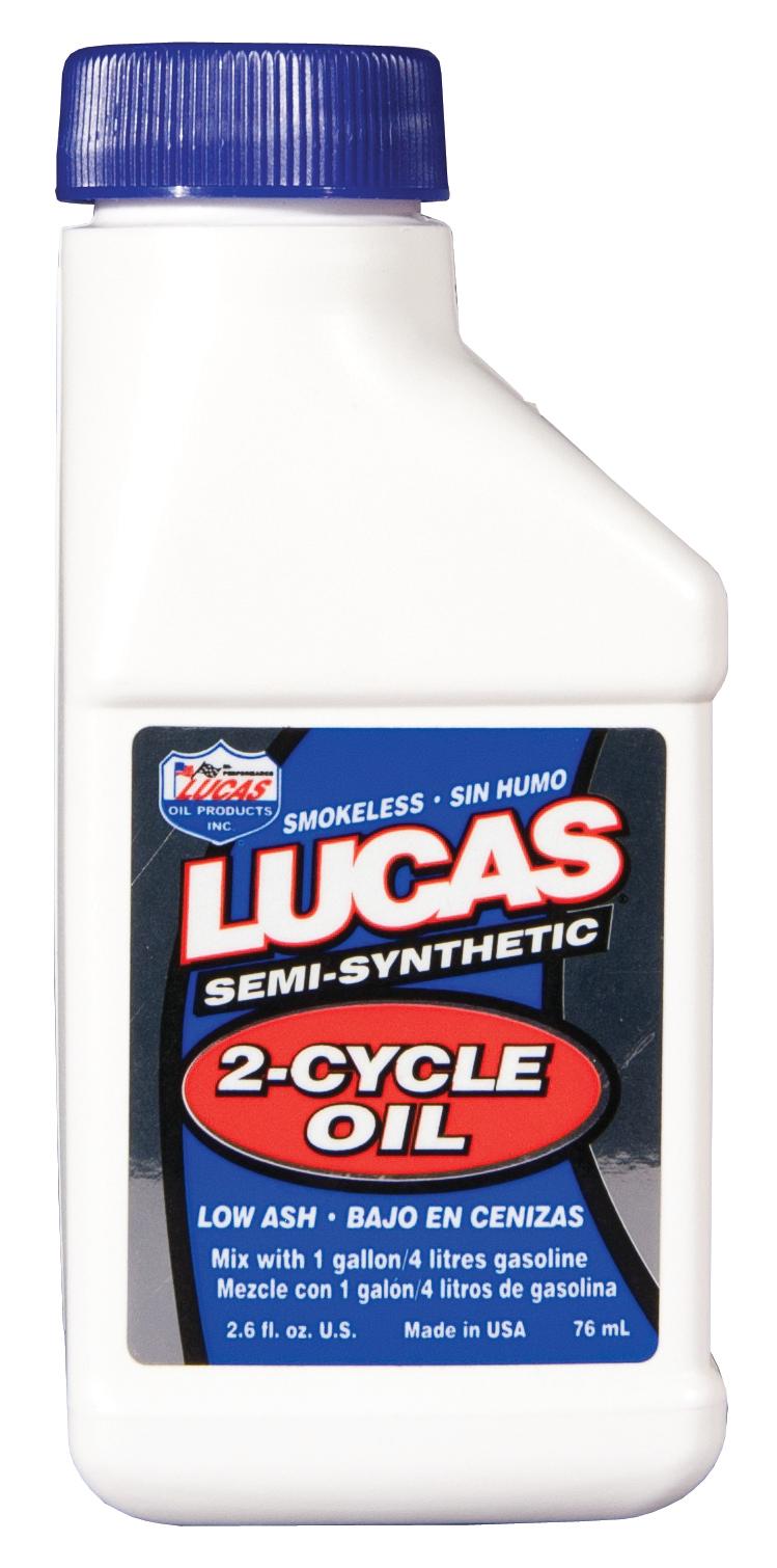 LUCAS OIL 10058 Semi-Syn 2-Cycle Oil 2.6oz24pk