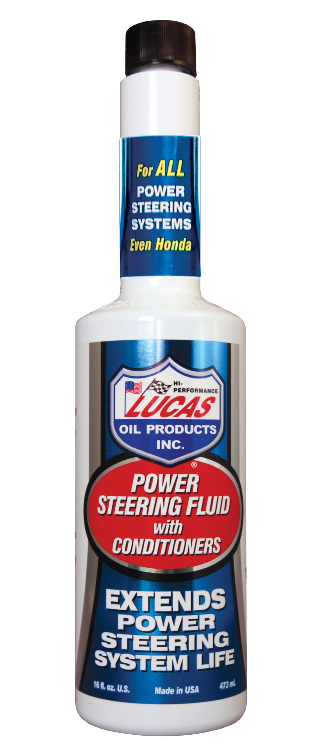 LUCAS OIL 10442 Power Steering Fluid With Conditioner, 16 oz, Bottle, Amber, Liquid - High quality product image showing LUCAS OIL 10442 Power Steering Fluid With Conditioner, 16 oz, Bottle, Amber, Liquid details and features