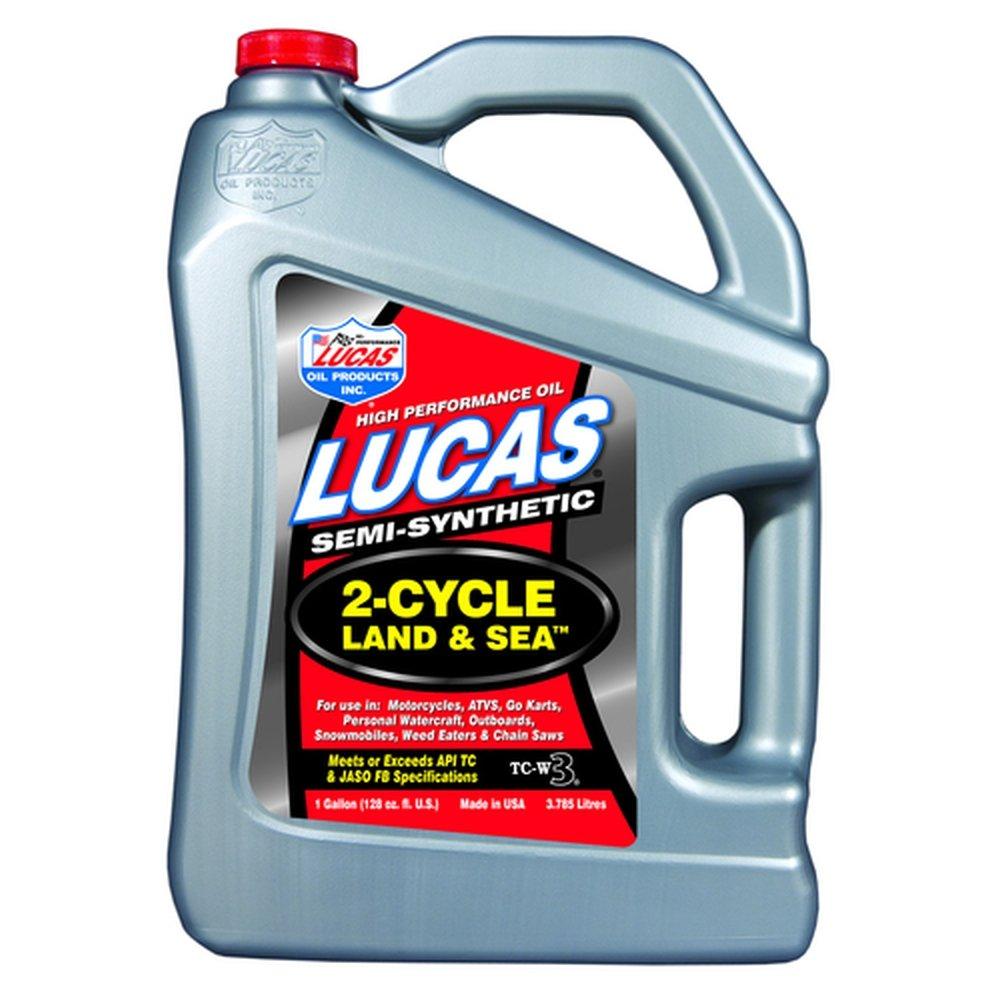 LUCAS OIL 10557 Semi-Synthetic TC-W3 2-Cycle Land & Sea Oil - 1 Gallon - The Twister Group Tools product