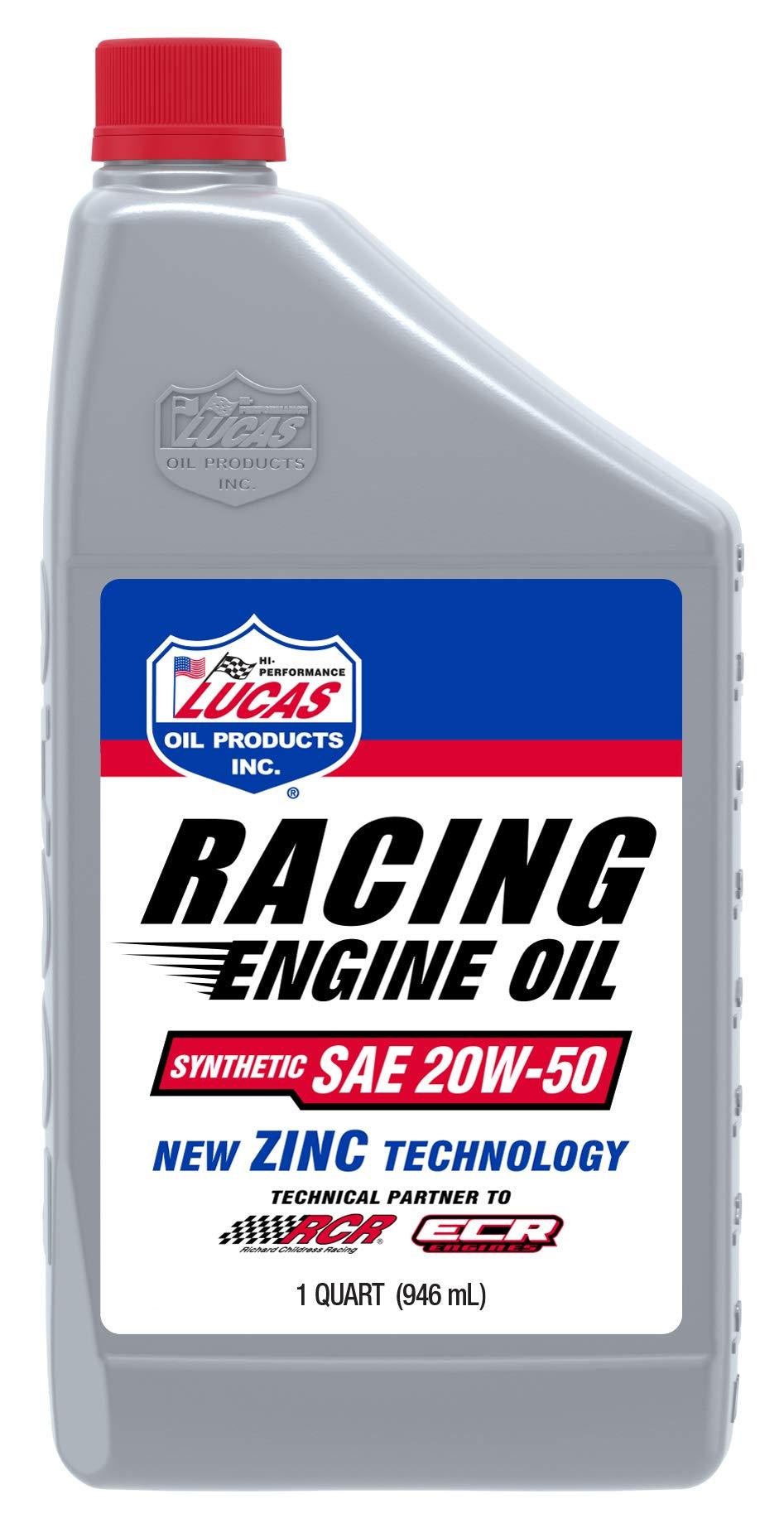 LUCAS OIL 10615 Racing Only Synthetic SAE 20W-50 Engine Oil - 1 Quart (Case of 6) - High quality product image showing LUCAS OIL 10615 Racing Only Synthetic SAE 20W-50 Engine Oil - 1 Quart (Case of 6) details and features