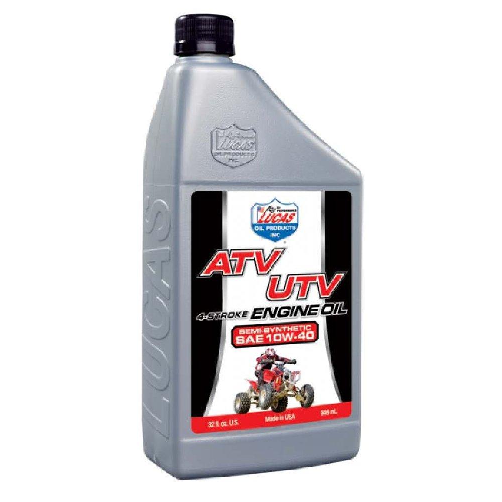 LUCAS OIL 10720 Semi-Synthetic SAE 10W-40 ATV Engine Oil - 1 Quart - The Twister Group Tools product