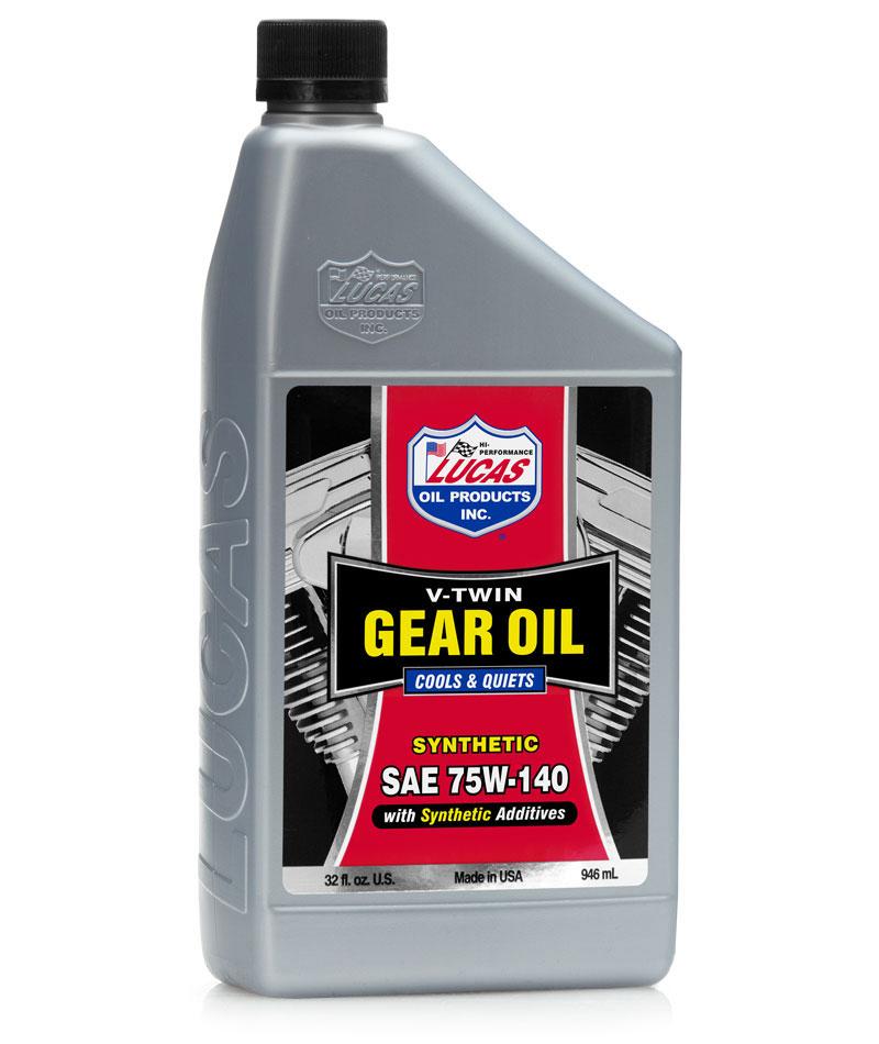LUCAS OIL 10791 Synthetic SAE 75W-140 V-Twin Gear Oil - 1 Quart - The Twister Group Tools product