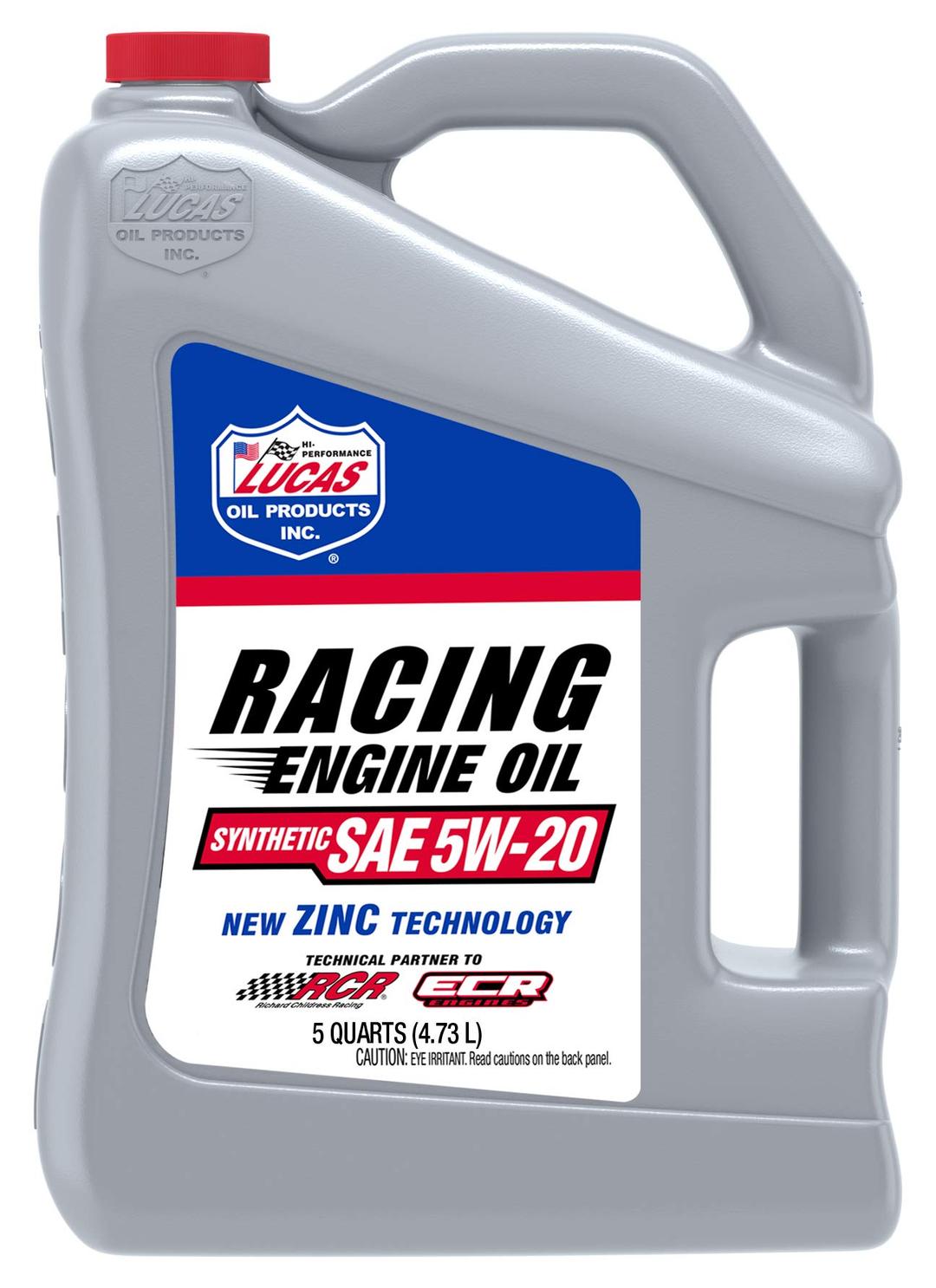 LUCAS OIL 10884 Synthetic SAE 5W-20 Racing Engine Oil 5 Quarts - The Twister Group Tools product