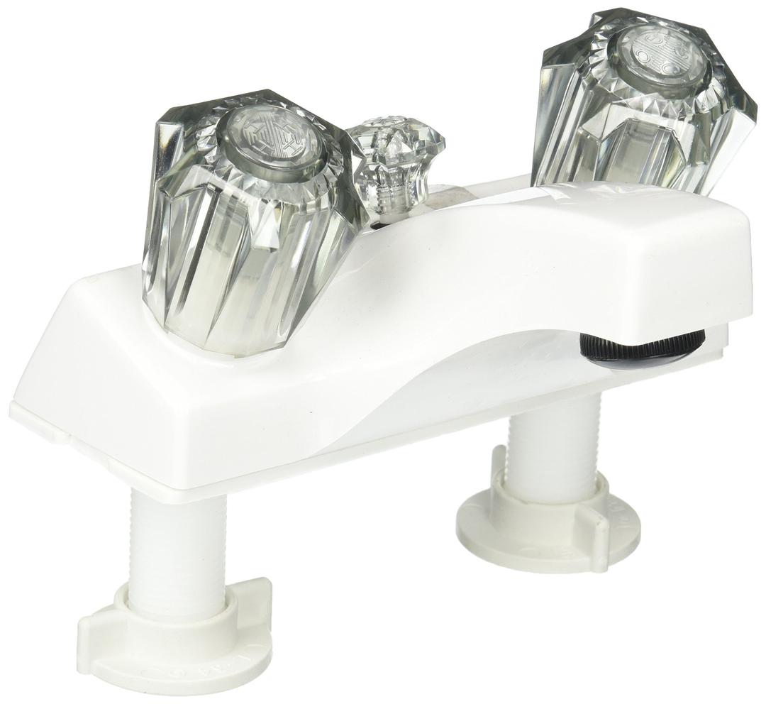LASALLE BRISTOL 20373W21 Utopia White Center Smoke Handle Lavatory Faucet with Diverter - The Twister Group Tools product