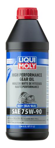 LIQUI MOLY 20012 Gear Oil; High Performance; Single; 1 Liter Bottle; SAE 75W-90; Synthetic