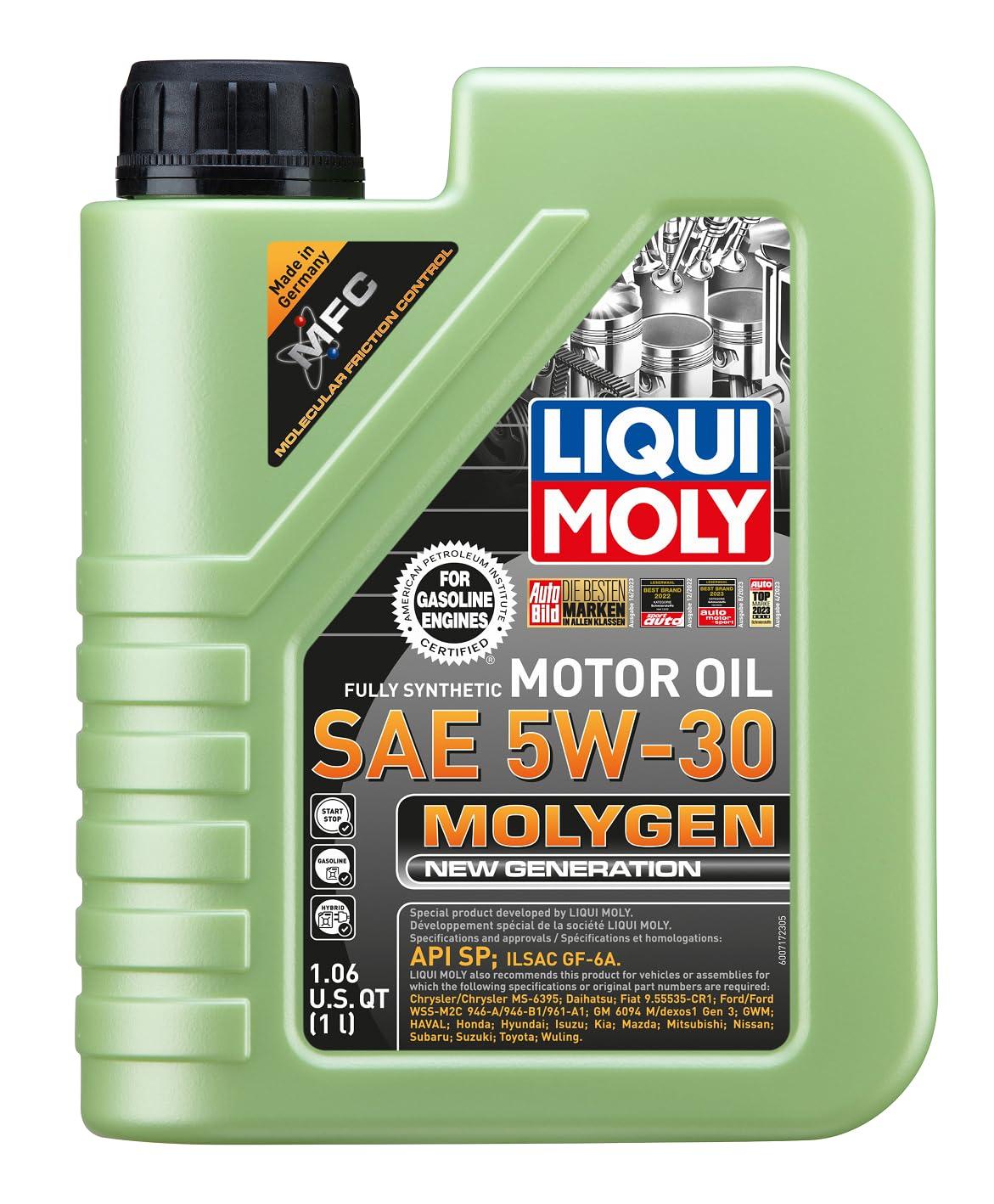LIQUI MOLY 20226 Molygen New Generation 5W-30 Synthetic Motor Oil - 1 Liter - High quality product image showing LIQUI MOLY 20226 Molygen New Generation 5W-30 Synthetic Motor Oil - 1 Liter details and features