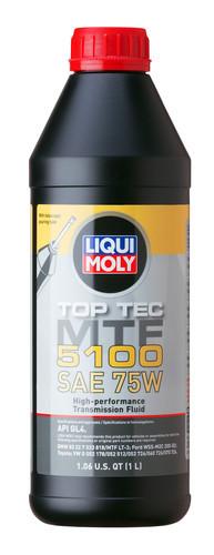 LIQUI MOLY 20352 Gear Oil; Top Tec MTF 5100; Single; 1 Liter Bottle; SAE 75W; Use for Modern Dual-Clutch Transmissions (DCT) And Gear Boxes