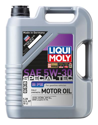 LIQUI MOLY 20444 Special Tec B FE SAE 5W-30 Synthetic Motor Oil, 5 Liter - High quality product image showing LIQUI MOLY 20444 Special Tec B FE SAE 5W-30 Synthetic Motor Oil, 5 Liter details and features