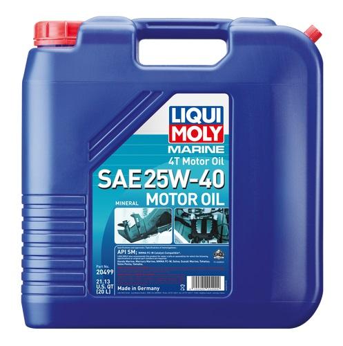LIQUI MOLY 20499 MARINE 4T SAE 25W-40 OIL 20L - The Twister Group Tools product