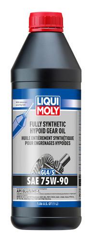 LIQUI MOLY 22090 FULL SN HP GEAR OIL GL4/5 75W90, Single; 1 Liter Bottle; SAE 75W-90; Synthetic - High quality product image showing LIQUI MOLY 22090 FULL SN HP GEAR OIL GL4/5 75W90, Single; 1 Liter Bottle; SAE 75W-90; Synthetic details and features