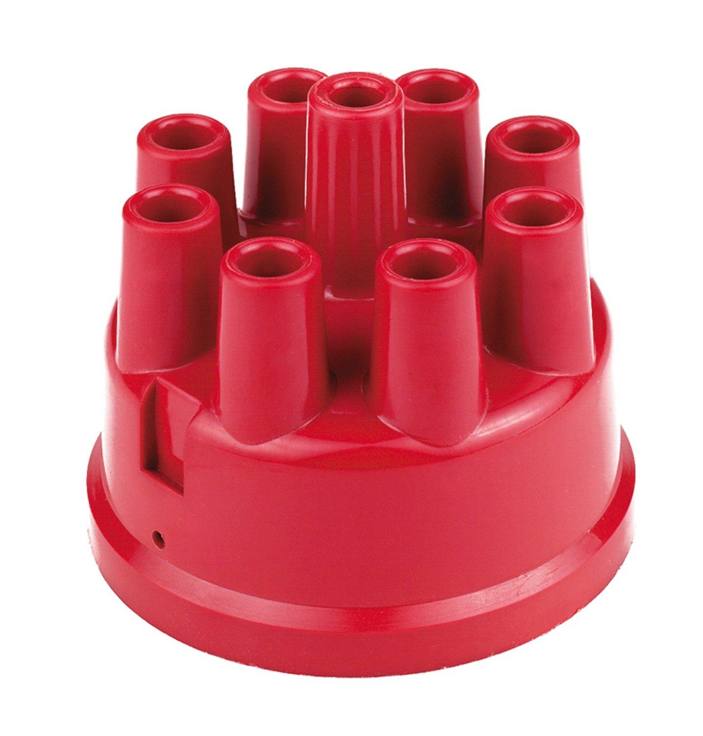 MALLORY 209M Distributor Cap (Mal, 8Cyl), Red - High quality product image showing MALLORY 209M Distributor Cap (Mal, 8Cyl), Red details and features