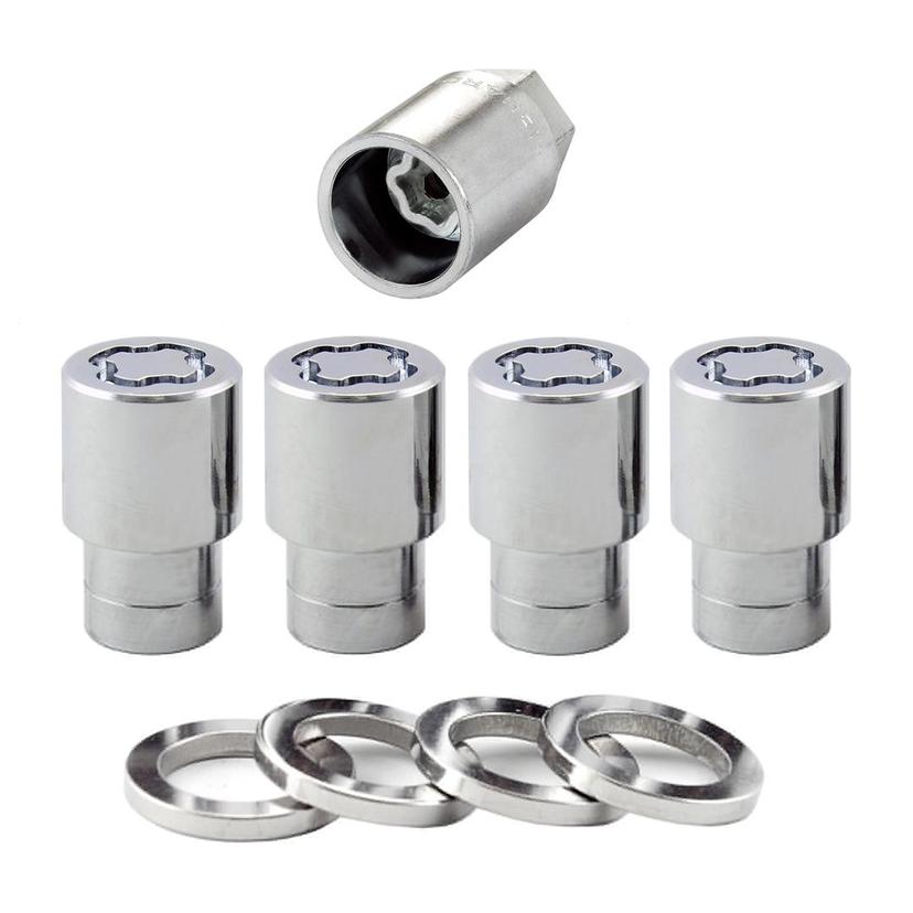MCGARD 21120 Chrome Regular Shank Wheel Locks (1/2 INCH - 20 Thread Size) - Set of 4
