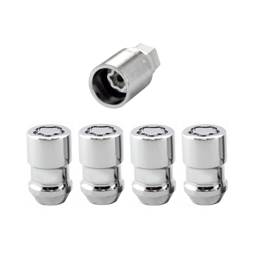MCGARD 24130 Chrome Cone Seat Wheel Locks (1/2 INCH - 20 Thread Size) - Set of 4 - High quality product image showing MCGARD 24130 Chrome Cone Seat Wheel Locks (1/2 INCH - 20 Thread Size) - Set of 4 details and features