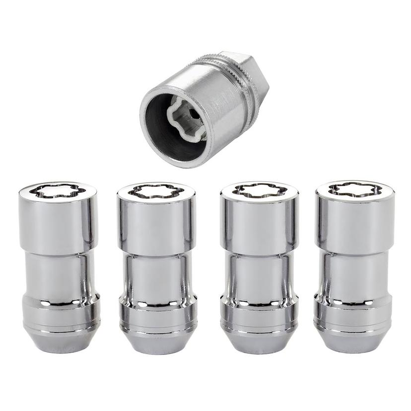 MCGARD 24234 Chrome Cone Seat Wheel Locks (9/16 INCH - 18 Thread Size) - Set of 4