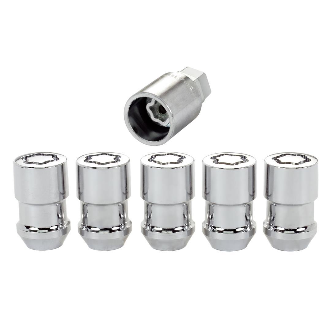 MCGARD 24538 Chrome Cone Seat Wheel Lock (1/2 INCH-20 Thread Size) - Set of 5 - High quality product image showing MCGARD 24538 Chrome Cone Seat Wheel Lock (1/2 INCH-20 Thread Size) - Set of 5 details and features