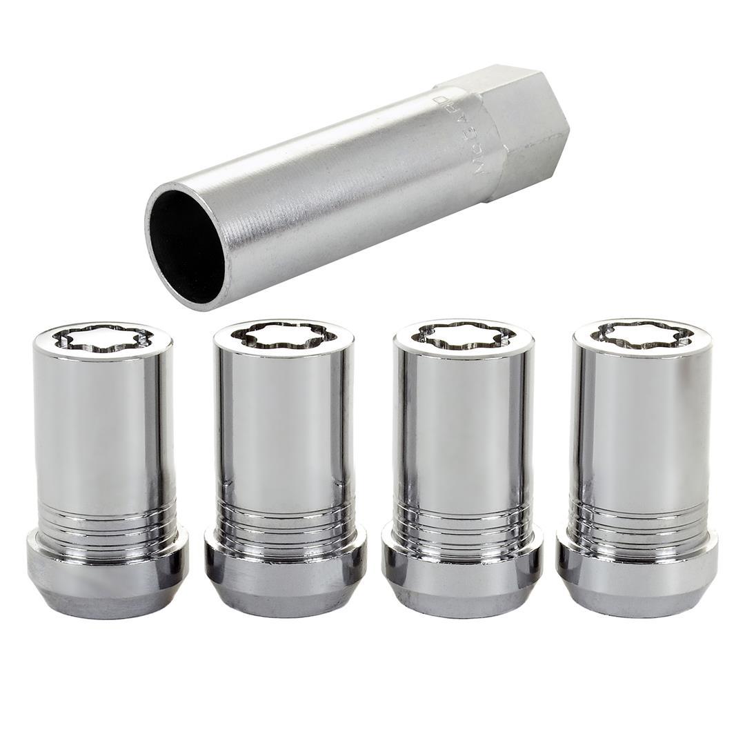 MCGARD 25115 Chrome (M14 x 1.5 Thread Size) Tuner Style Cone Seat Wheel Lock Set of 4 - High quality product image showing MCGARD 25115 Chrome (M14 x 1.5 Thread Size) Tuner Style Cone Seat Wheel Lock Set of 4 details and features