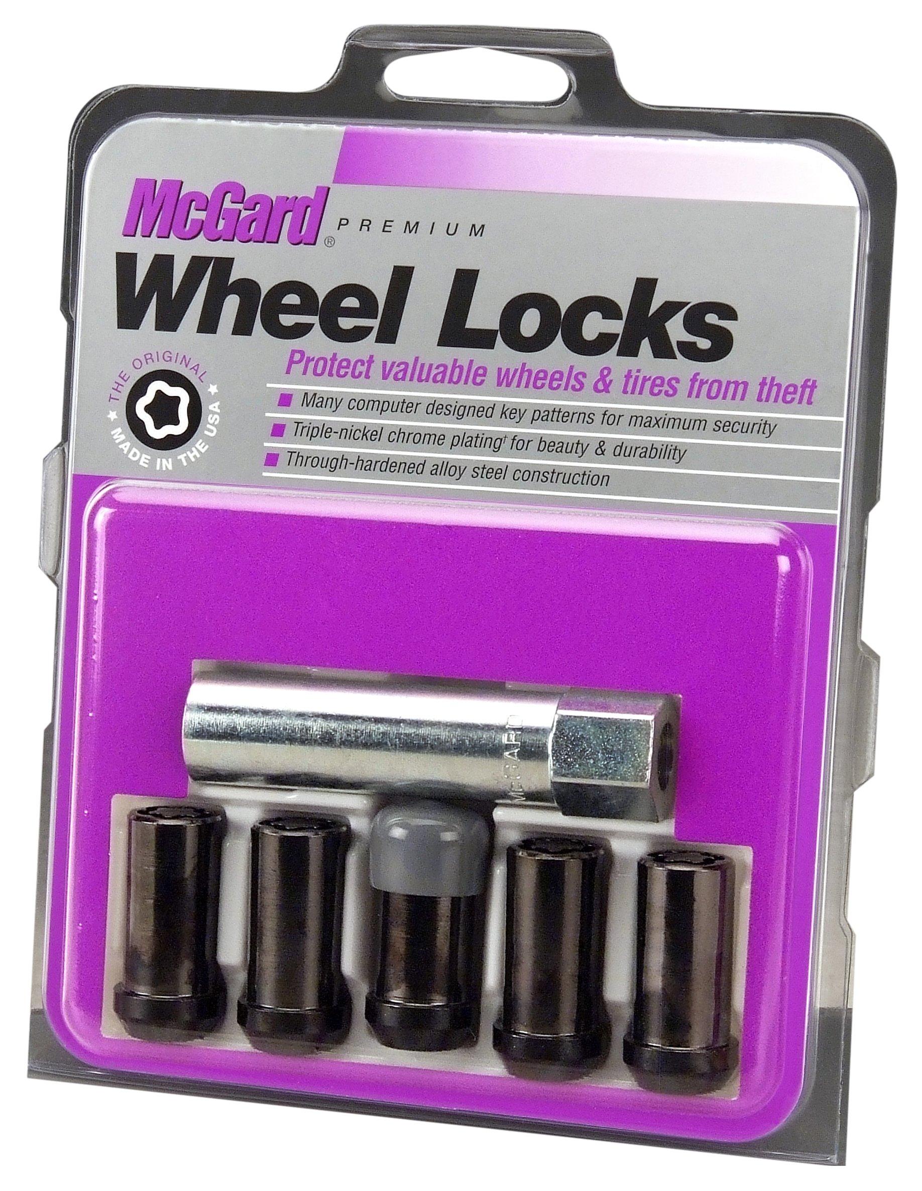 MCGARD 25540BK Black (1/2 INCH-20 Thread Size) Tuner Style Cone Seat Wheel Lock (Set of 5) - High quality product image showing MCGARD 25540BK Black (1/2 INCH-20 Thread Size) Tuner Style Cone Seat Wheel Lock (Set of 5) details and features