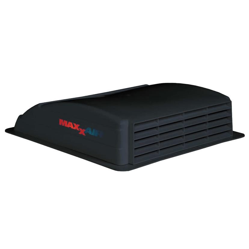 MAXXAIR 00-03750 Mini Air Vent, Non-Powered, 10.5 INCH Internal Opening with Manual Closing Baffle, Black - Product image