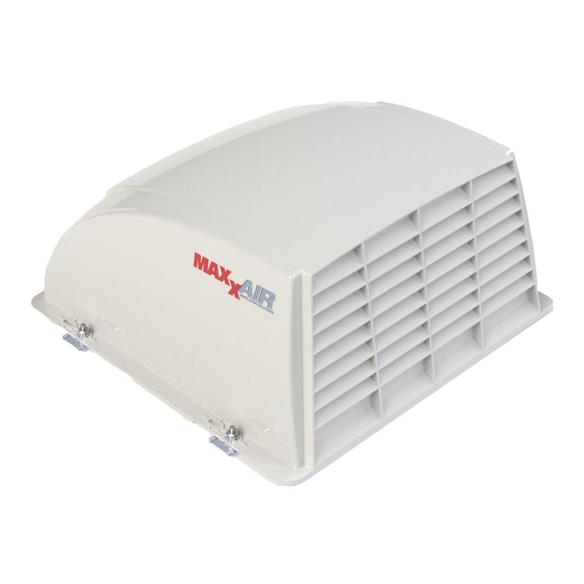 MAXXAIR 00-933051 Maxx I+ Vent Cover for RV Roof Fans - Sleek, Updated Design, Easy Installation, Zero-Leak Protection, Compatible with Many Popular 14x14 Roof Fans, White - Product image