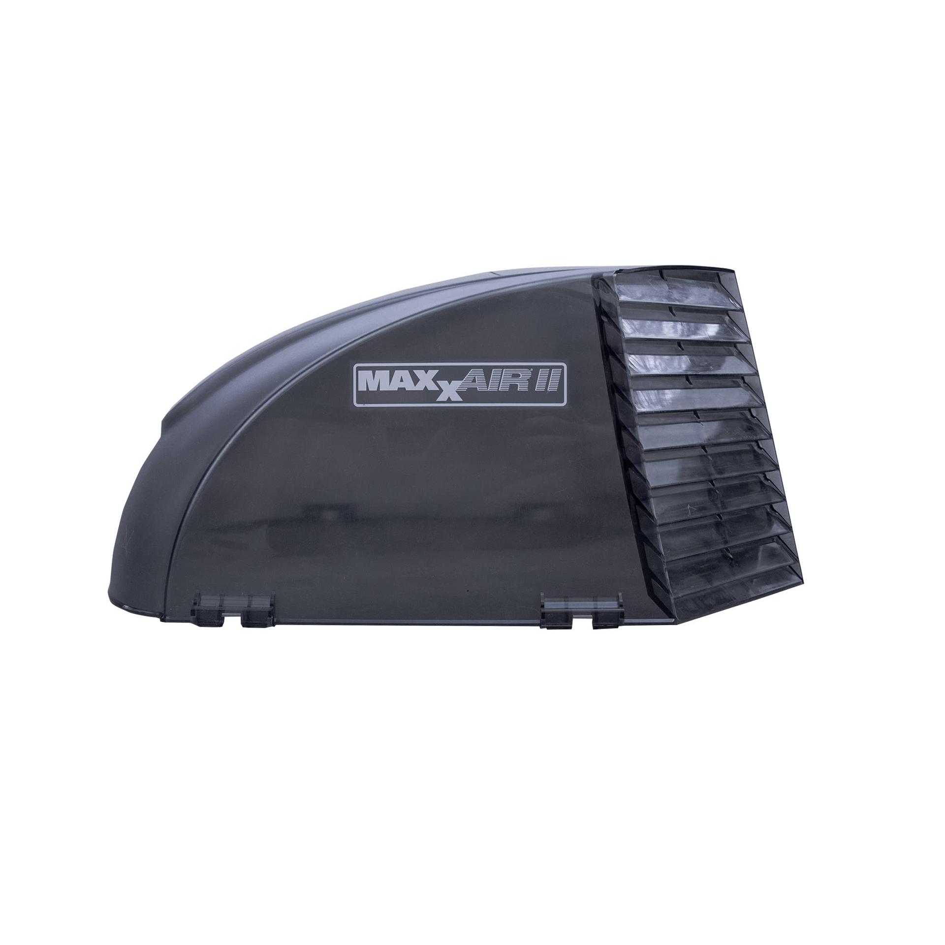 MAXXAIR 00-933083 Maxx II Standard Vent Cover, One Piece Design, Super Tough Wind Resistant Cover for Roof Vents, Smoke - Product image