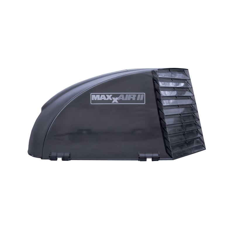 MAXXAIR 00-933083 Maxx II Standard Vent Cover, One Piece Design, Super Tough Wind Resistant Cover for Roof Vents, Smoke - Product image