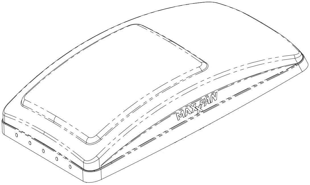 MAXXAIR 05-30520 MAXX FAN LID SMOKE - Product image