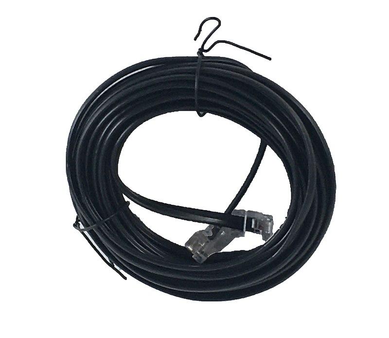 MAXXAIR 10-010000 Audio/ Video Cable; For Use With MaxxFan Standard And Deluxe MaxxFan To Wall Switch Control As Communication Cable; 6P4C Flat Modular 3 Conductor Wire Type; Reverse Terminated RJ-11 Connectors; 20 Feet Long - Product image