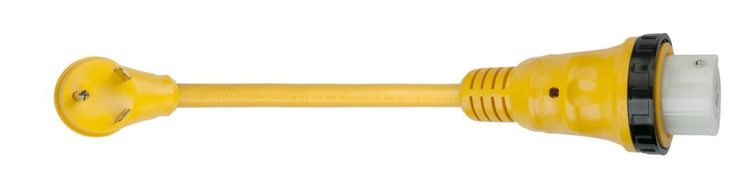 MARINCO 124ARV RV Electrical Power Cordset (50-amp 125/250-Volt Receptacle with 30-Amp 125-Volt RV Straight Blade Plug, 1-Foot) - High quality product image showing MARINCO 124ARV RV Electrical Power Cordset (50-amp 125/250-Volt Receptacle with 30-Amp 125-Volt RV Straight Blade Plug, 1-Foot) details and features