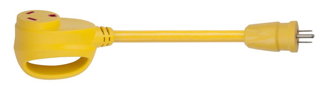 MARINCO 1530ARV 15 Amp Male Straight Blade to 30 Amp Female Straight Blade Adapter - High quality product image showing MARINCO 1530ARV 15 Amp Male Straight Blade to 30 Amp Female Straight Blade Adapter details and features