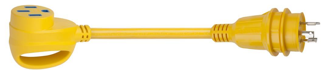 MARINCO 173ARV RV Generator Adapter, 50A 125/250V Connector and 30A 125V Locking Male Plug - The Twister Group Tools product