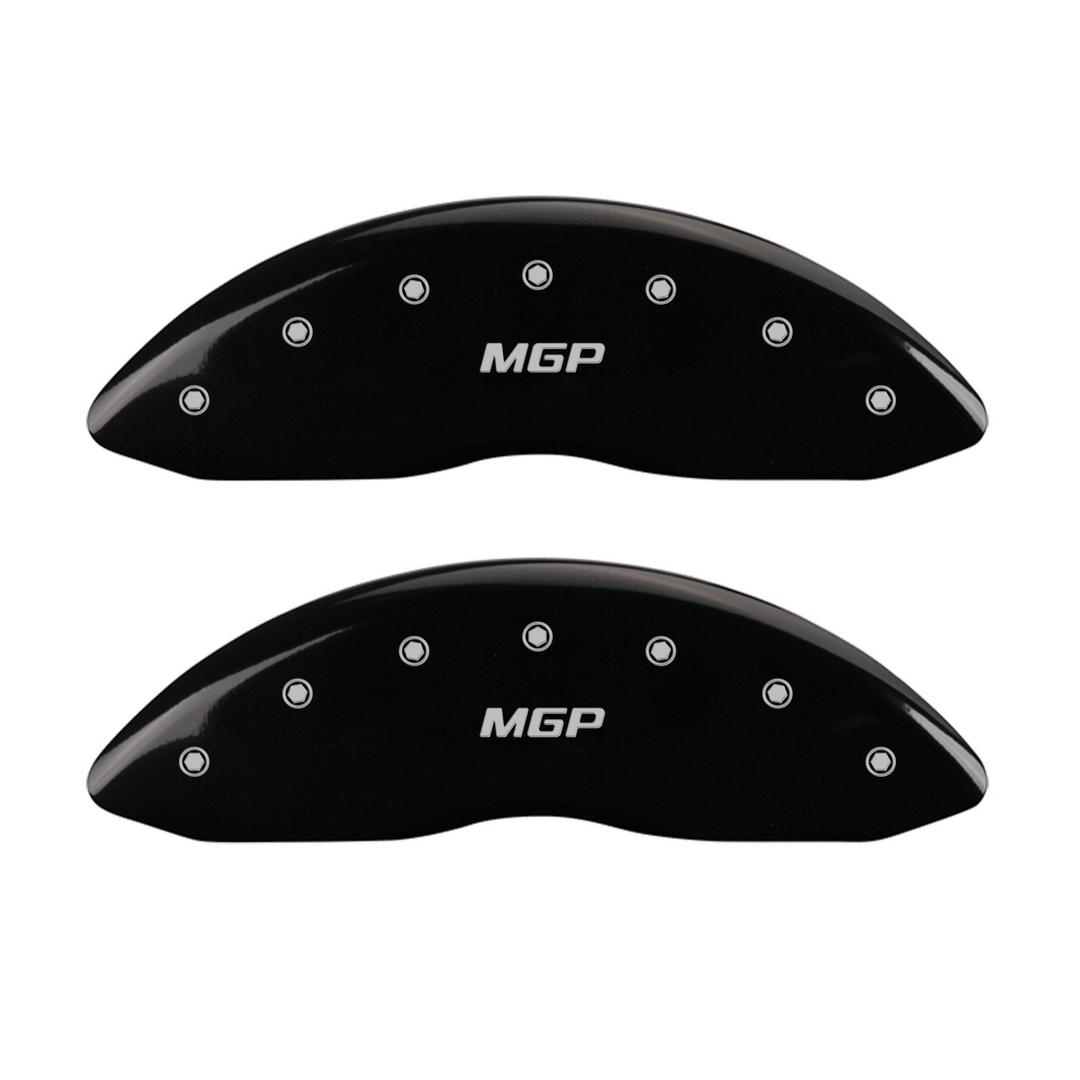 MGP CALIPER 10005SMGPBK Black Brake Covers Engraved with Silver MGP (Set of 4) - The Twister Group Tools product