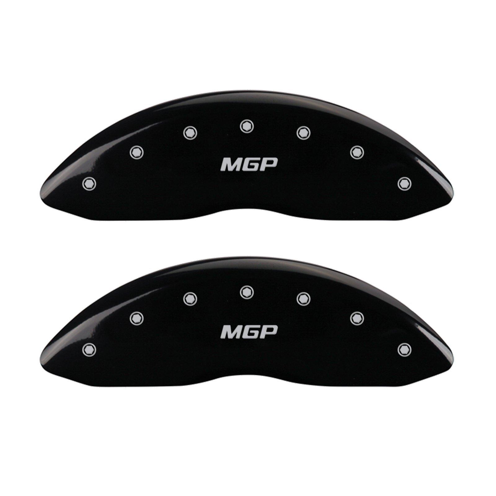 MGP CALIPER 10005SMGPBK Black Brake Covers Engraved with Silver MGP (Set of 4) - High quality product image showing MGP CALIPER 10005SMGPBK Black Brake Covers Engraved with Silver MGP (Set of 4) details and features