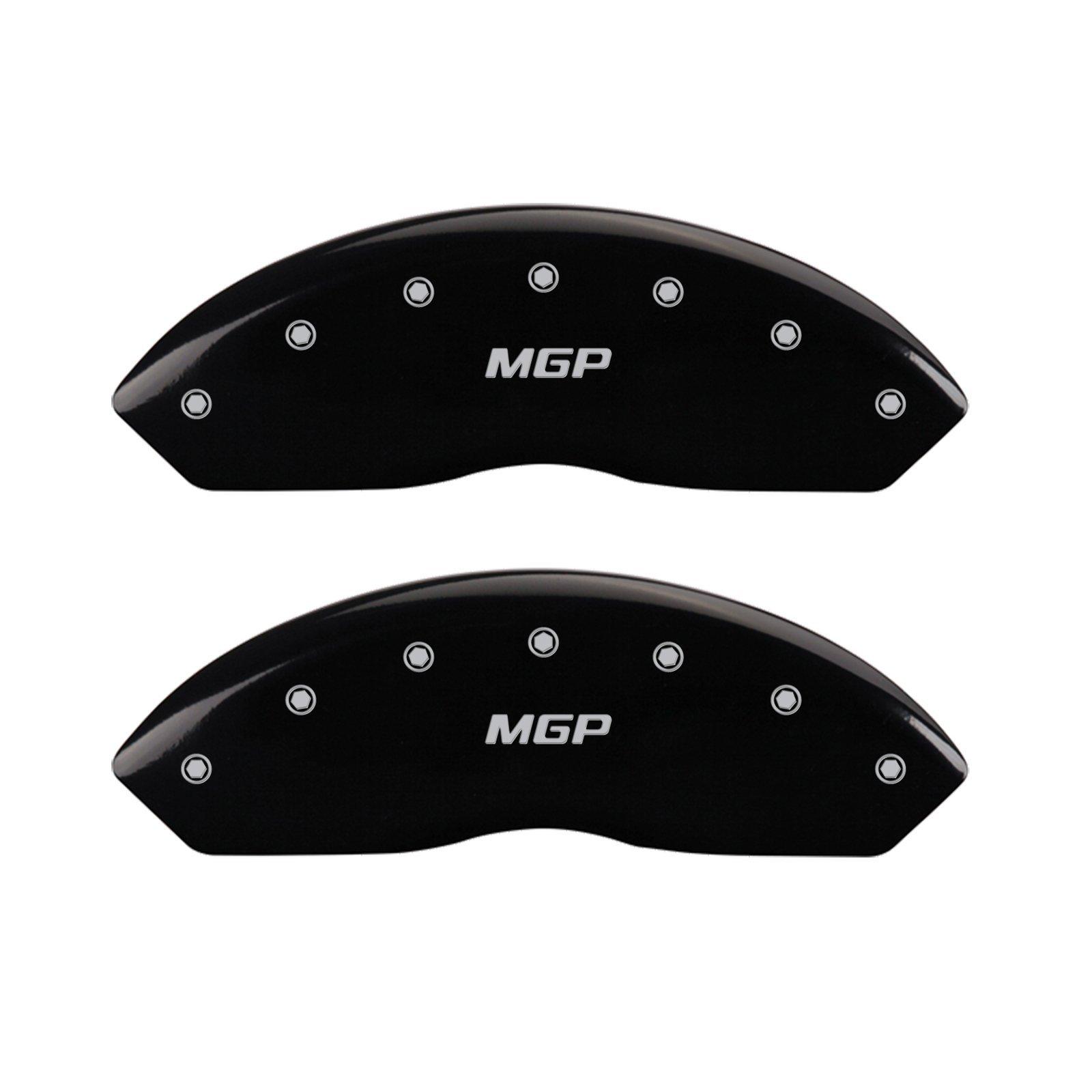 MGP CALIPER 10007SMGPBK Black Brake Covers Engraved with Silver MGP (Set of 4) - High quality product image showing MGP CALIPER 10007SMGPBK Black Brake Covers Engraved with Silver MGP (Set of 4) details and features