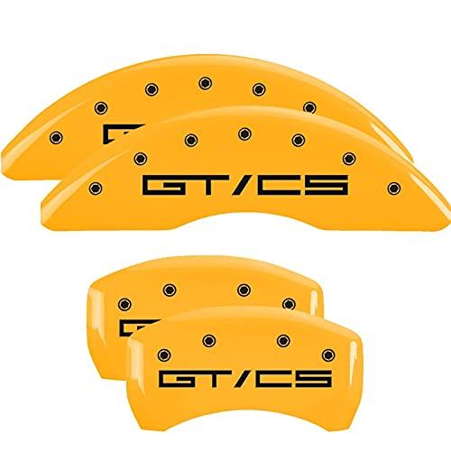 MGP CALIPER 10201SGTCYL Mustang GT/CS Yellow Powder Coat Finish, Black Characters, Set of 4