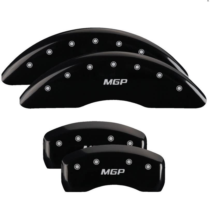 MGP CALIPER 11223SMGPBK Caliper Cover; Set of 4; Logo; Powder Coated; Black; Aluminum - The Twister Group Tools product