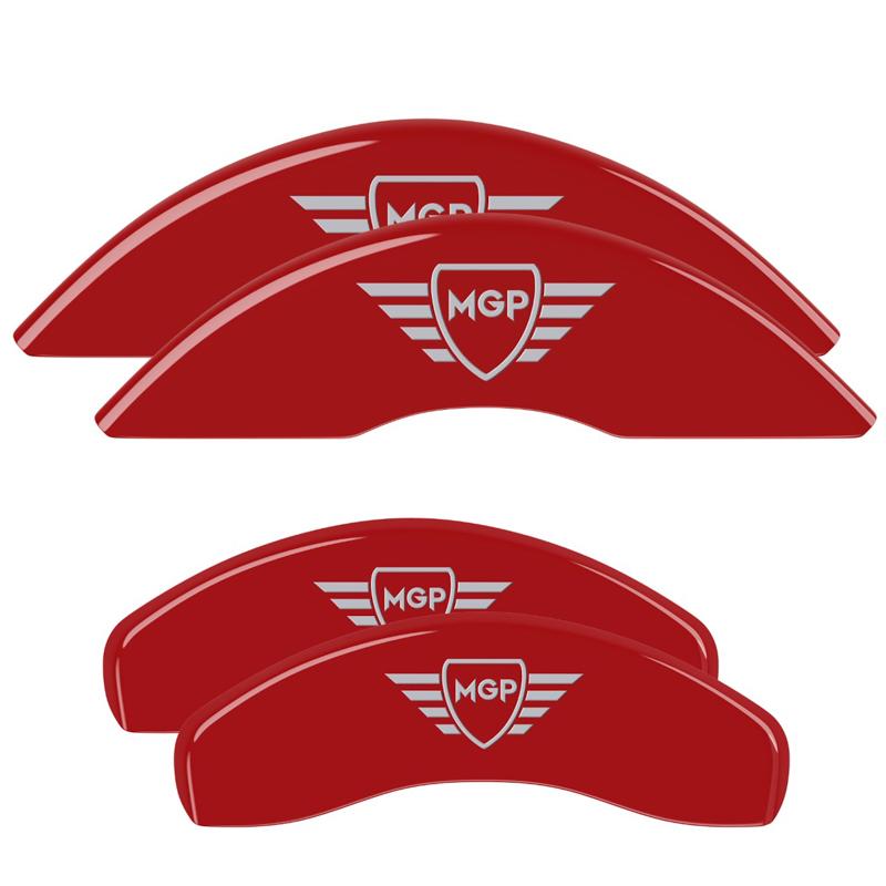 MGP CALIPER 13088SMGPRD Caliper Cover; MGP Logo; Powder Coated; Red; Aluminum; Set Of 4 - The Twister Group Tools product